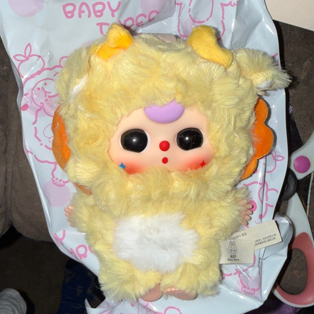 Baby Three BB3 De Lovely Big Cute Plush Pendant - Water Dragon Axolotl
